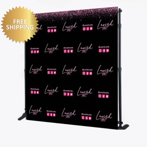 Custom Logo Step and Repeat backdrop, Logo step and repeat backdrop, branding Banner, Step and Repeat Business Event Backdrop, logo banner