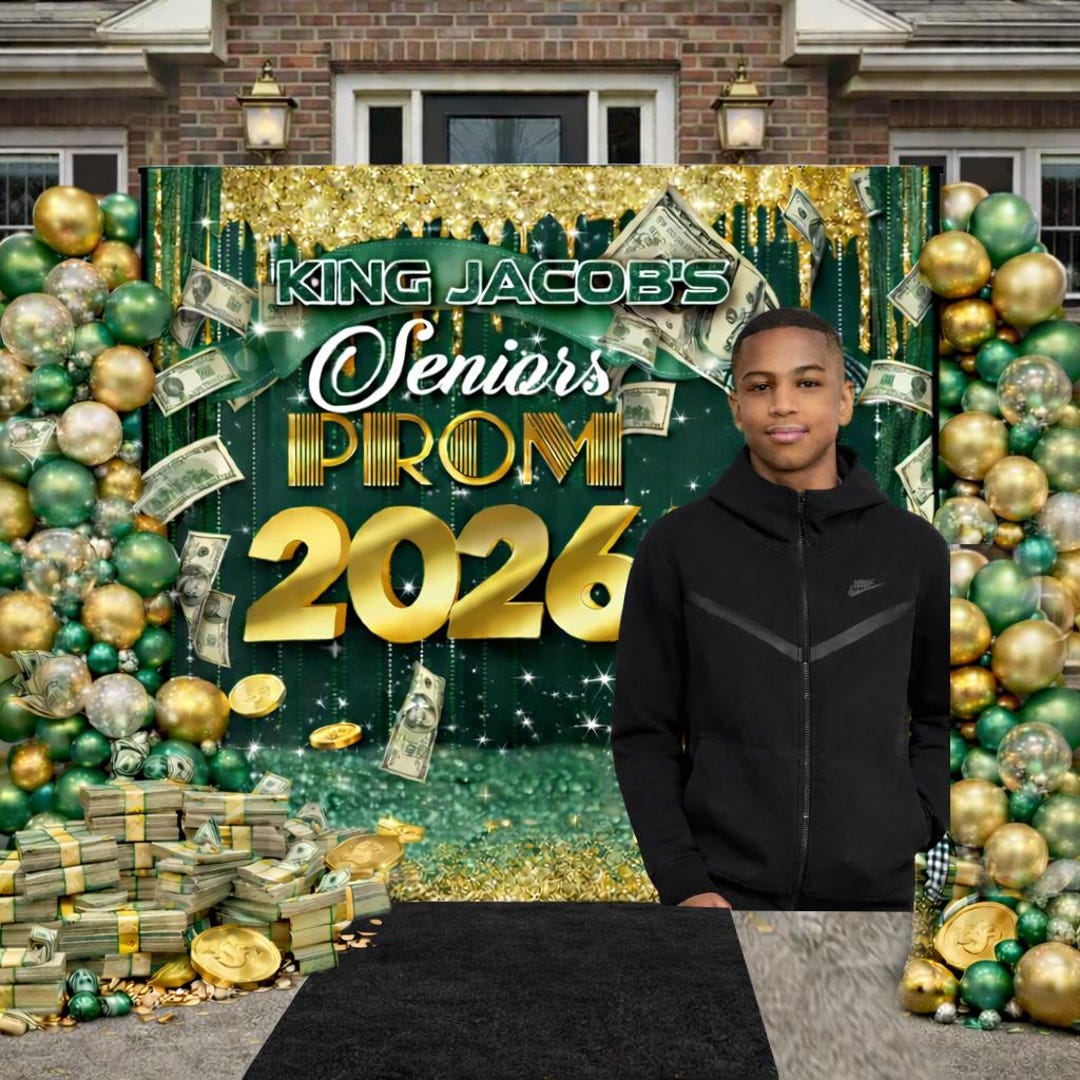 Prom Step Off Prom Backdrop, Prom Send Off, Money Backdrop, Prom Step and Repeat ...