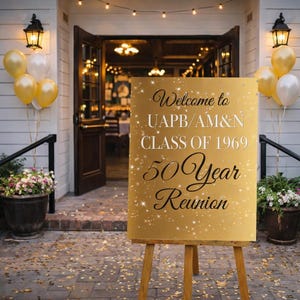 Class Reunion Welcome Canvas sign Class reunion canvas Retirement canvas sign Canvas guest book Canvas guestbook Unique guest book