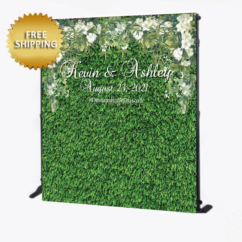 Grass Wall Backdrop Grass Wall Banner Grass Wall Sign Etsy