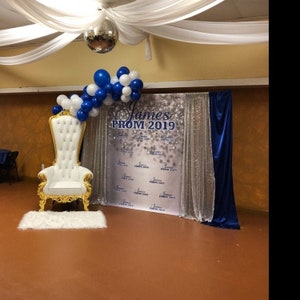 Custom photo sign backdrop
