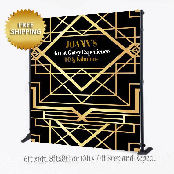 Art Deco Step And Repeat Roaring 20s Backdrop Prom 2020 Etsy