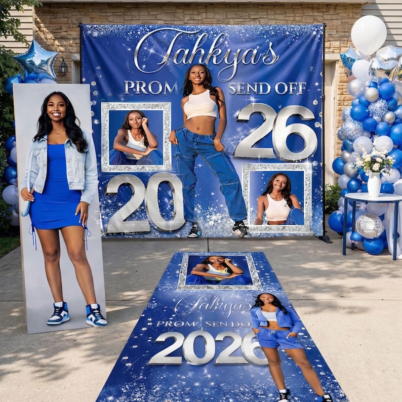 Prom Send off Backdrop Bundle Prom Photo Boards Runner Floor Decal Prom ...