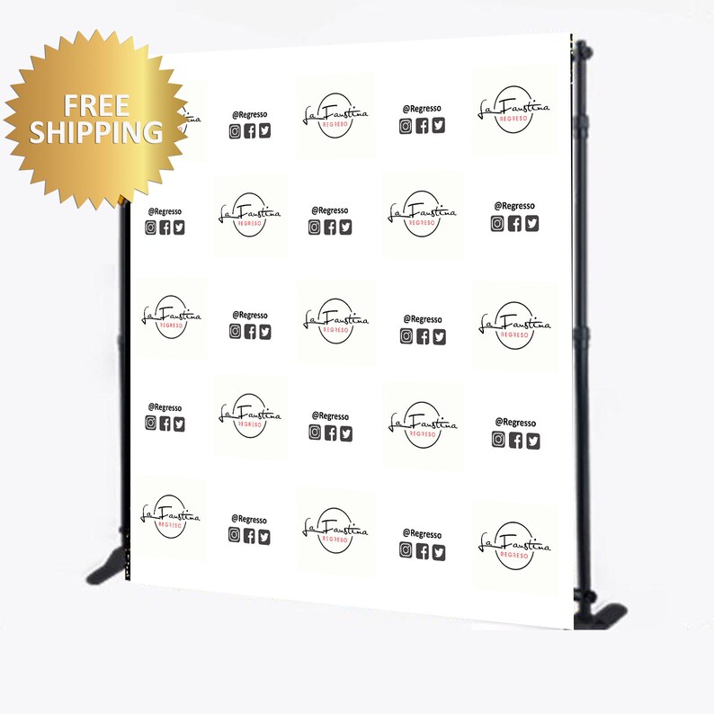 Logo Backdrop Business Backdrop Business Step and Repeat - Etsy