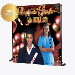 2022 Graduation Step and Repeat, Photo backdrop, Prom Backdrop, photo step, Graduation backdrop, Graduate backdrop, Class of 2022 backdrop,