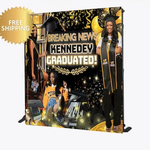 2023 Graduation backdrop, Photo graduation backdrop, 2023 Graduation backdrop, Graduation step and repeat, graduation banner, grad backdrop