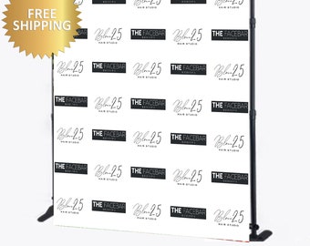 8x8 step and repeat Logo backdrop Business backdrop Business step and repeat logo step and repeat custom backdrop, 8x8 backdrop