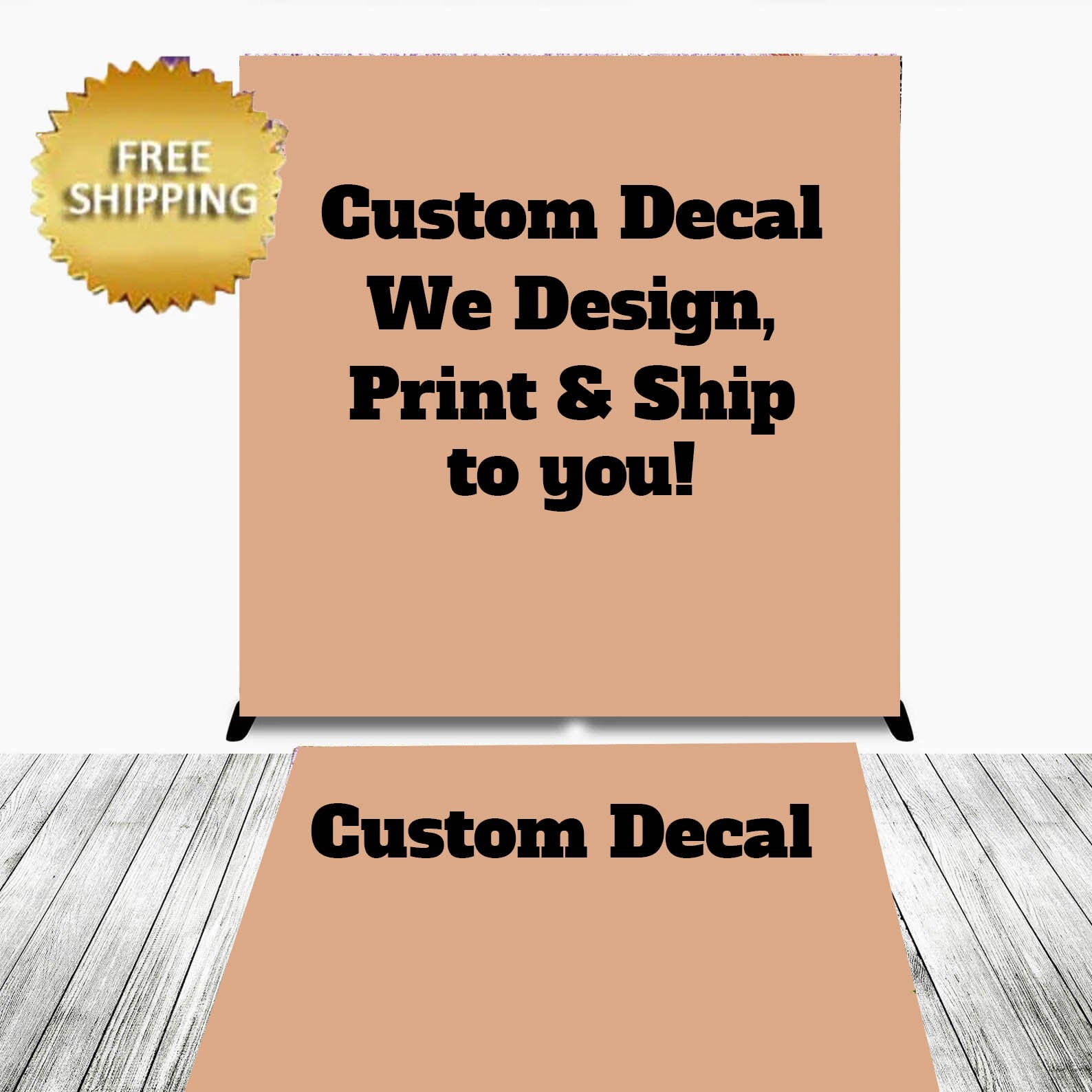 Custom Floor Decal Sticker Removable Sticker Custom Decal Etsy