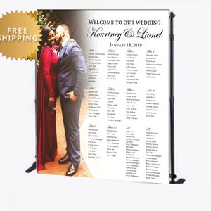 Seating Chart backdrop, Wedding Seating Chart, Seating Chart Step and repeat, Seating Chart sign, Photo Booth backdrop, Wedding backdrop
