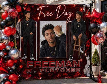 Birthday Backdrop, Memorial Step and Repeat, In Loving Memory Backdrop, Heaven Sent Backdrop, Repast Photo Banner, Funeral welcome sign