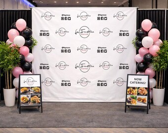 Logo backdrop Business backdrop Business step and repeat logo step and repeat custom backdrop 8x8 backdrop Custom Printed Sign Personalized