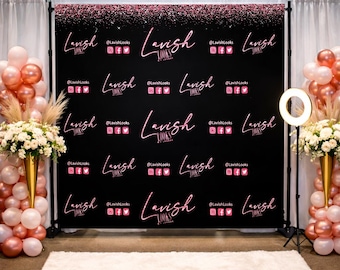 Custom Logo Step and Repeat backdrop Logo step and repeat backdrop branding Banner Step and Repeat Business Event Backdrop logo banner