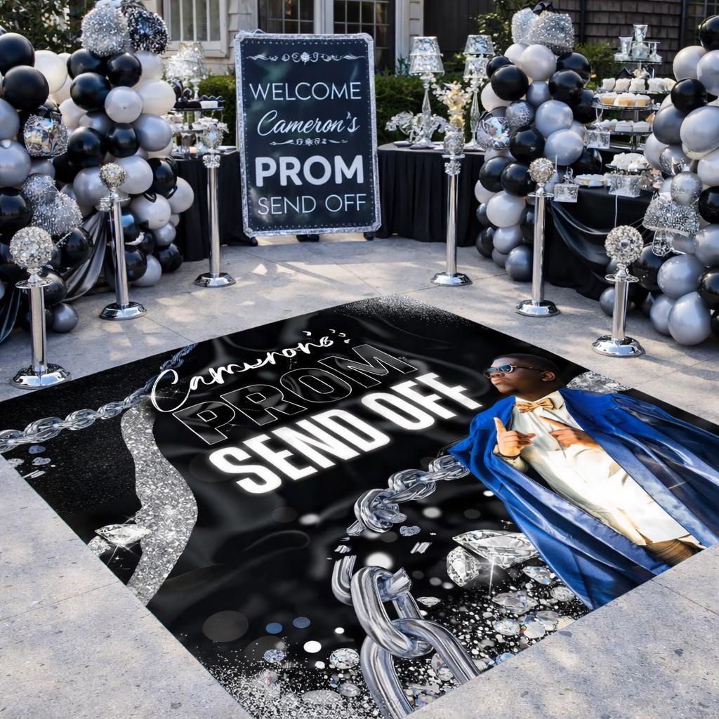 Prom Sticker Shock Prom Send off Decal Prom Backdrop Floor Decal Sticker Removable Sticker ...