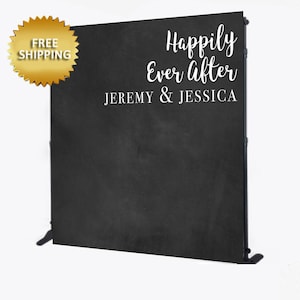 Wedding backdrop, wedding banner, wedding step and repeat, Rustic wedding backdrop, wedding sign, rustic backdrop, chalkboard wedding banner