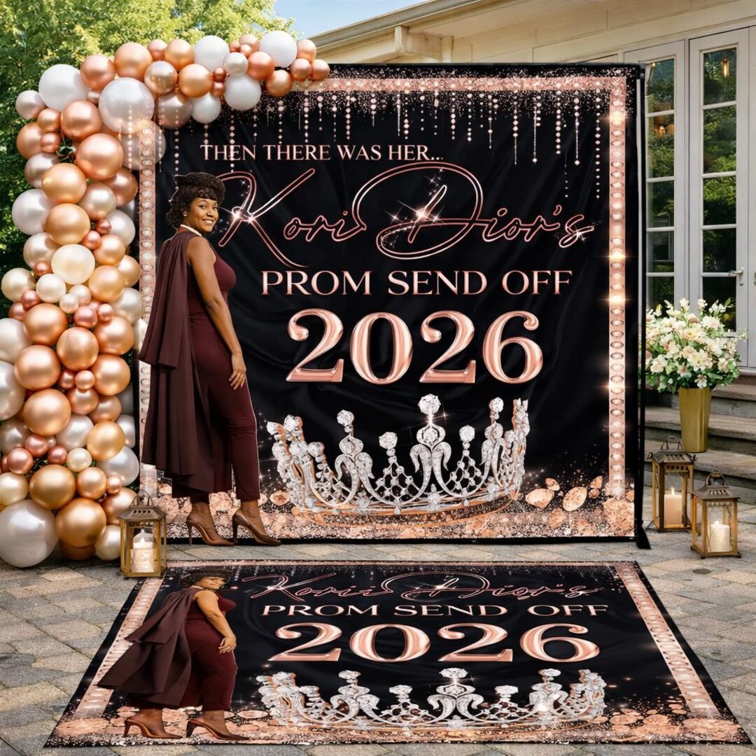 Prom Step Off Prom Photo Backdrop and Decal Bundle Prom Step and Repeat Backdrop ...