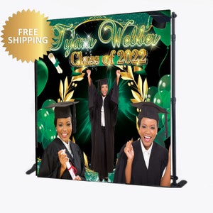 Graduation backdrop, Graduate backdrop, Class of 2022 backdrop, 2022 Graduation Step and Repeat, Photo backdrop, Prom Backdrop, photo step