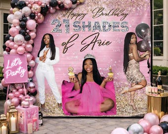 Custom Photo backdrop Custom Backdrop Photo step and repeat Custom Birthday backdrop Prom backdrop Sweet 16 backdrop Birthday banner sign