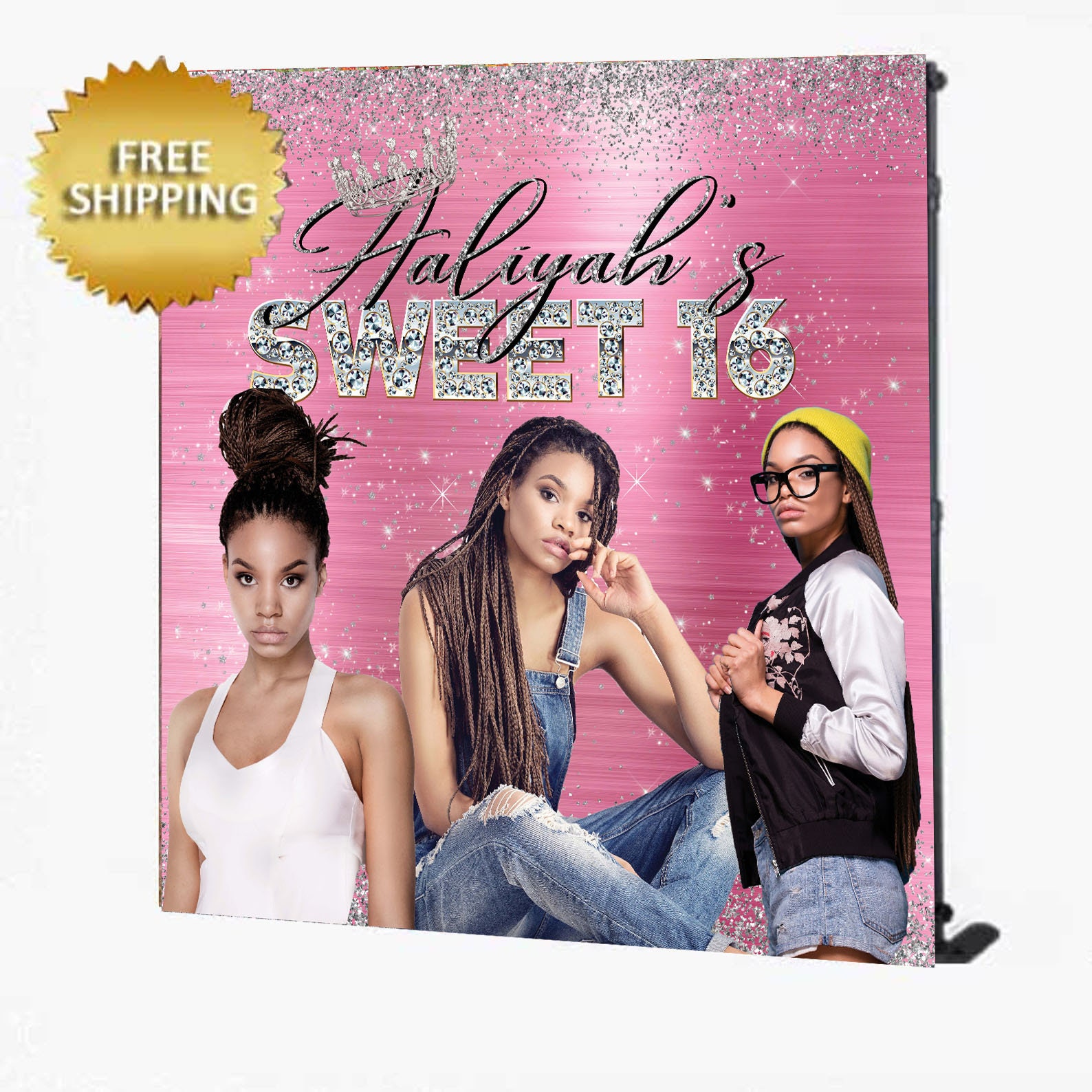 Sweet 16 Backdrop Photo Backdrop Photo Step and Repeat Prom Etsy UK