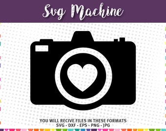 Download Heart Camera Svg Etsy