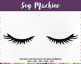 Download Eyelashes Svg Lashes Svg Glam Clipart Etsy