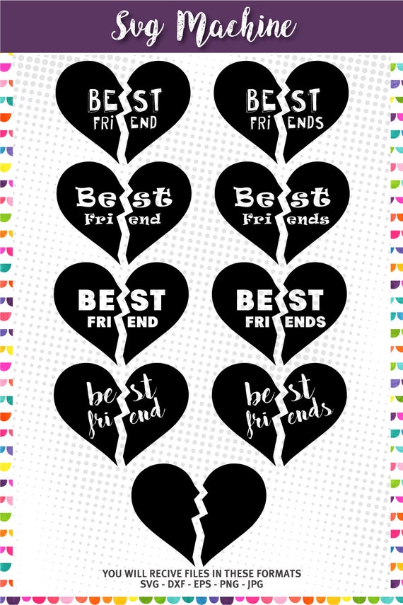 Free Free 132 Best Friends Svg Heart SVG PNG EPS DXF File