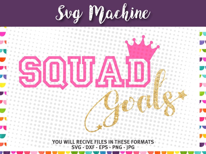 Download Squad Goals svg Princess Squadgoals SVG | Etsy