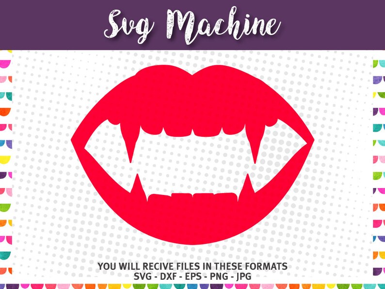 Download Vampire Lips svg Halloween svg | Etsy