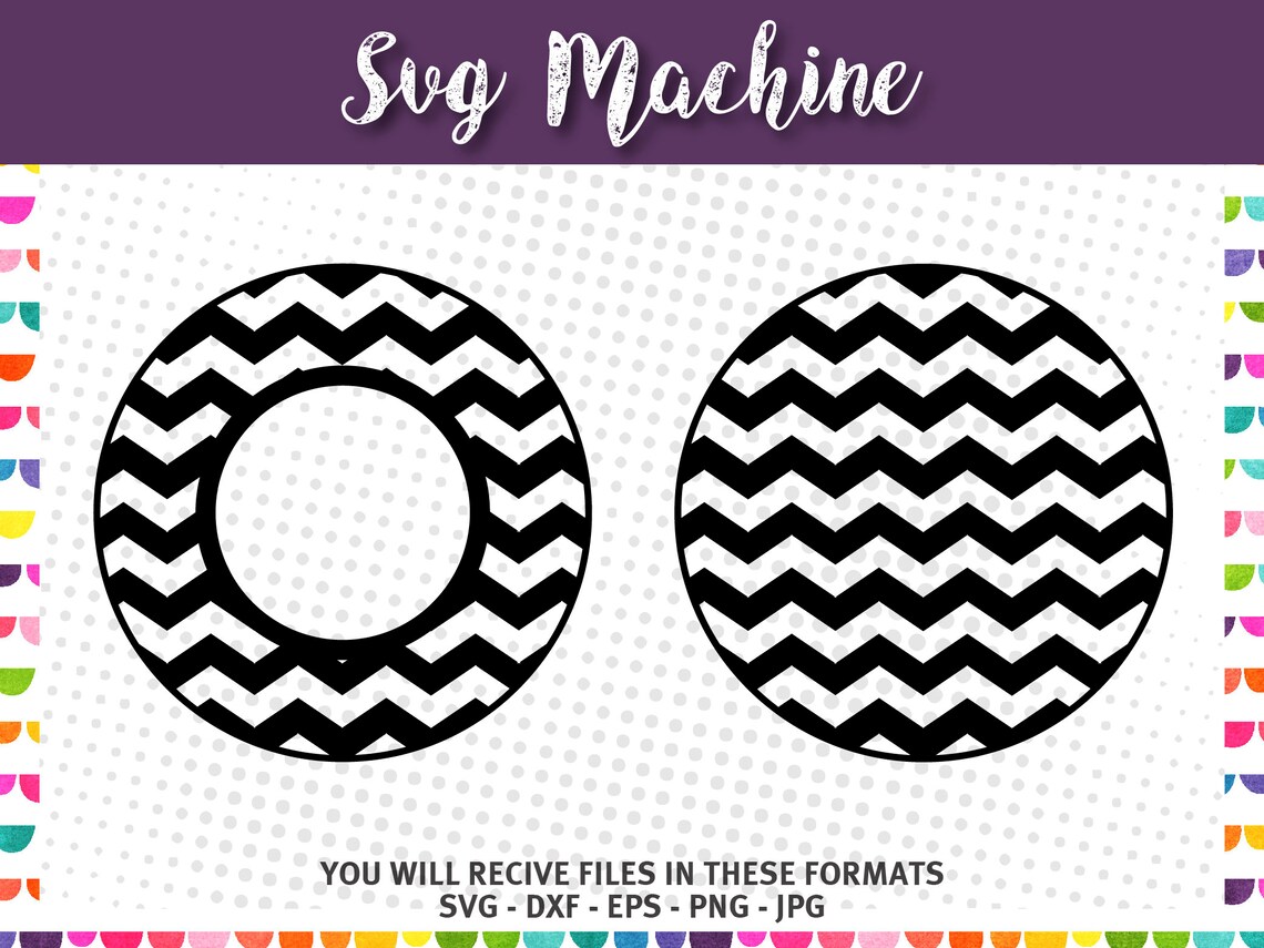 Download Keychain svg Chevron svg Patterned Circle svg | Etsy