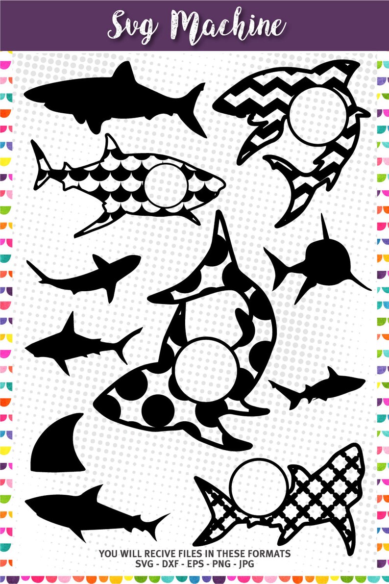 Download Shark svg cut file Shark Jaws svg Summer svg | Etsy