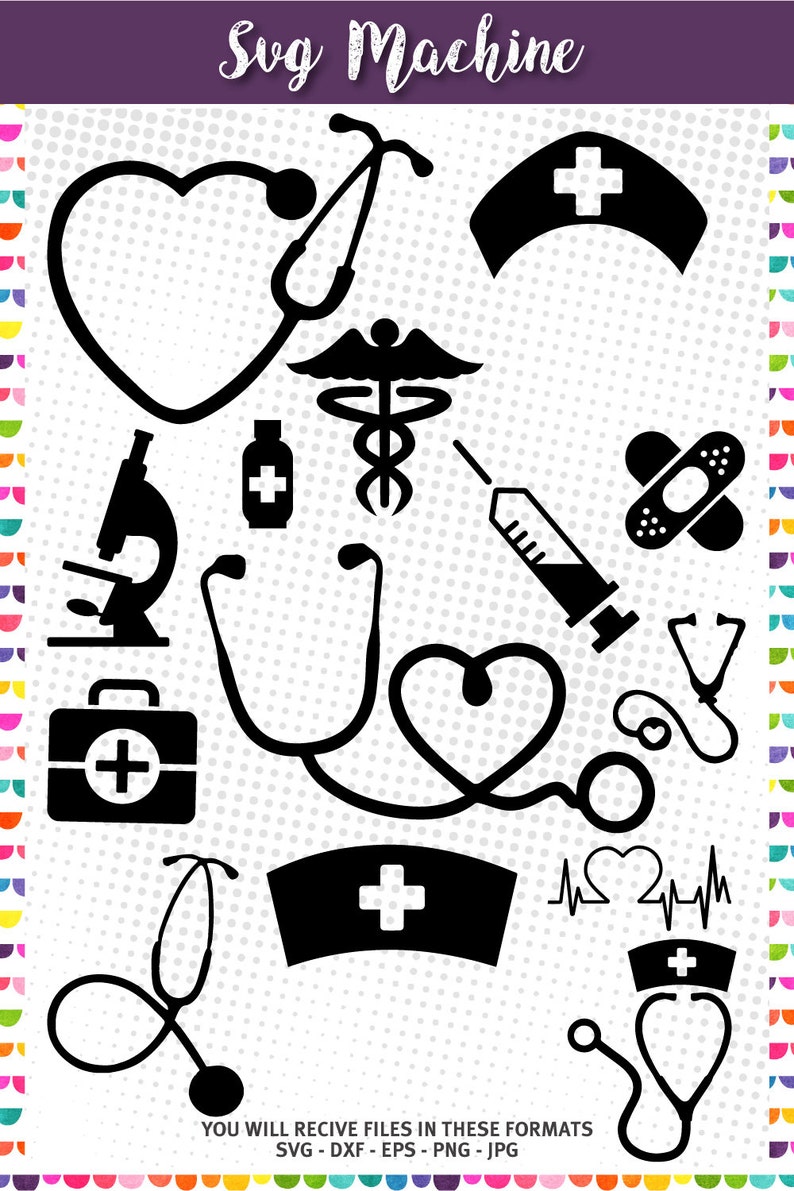 Download Nurse love svg Stethoscope svg Essential Worker svg | Etsy