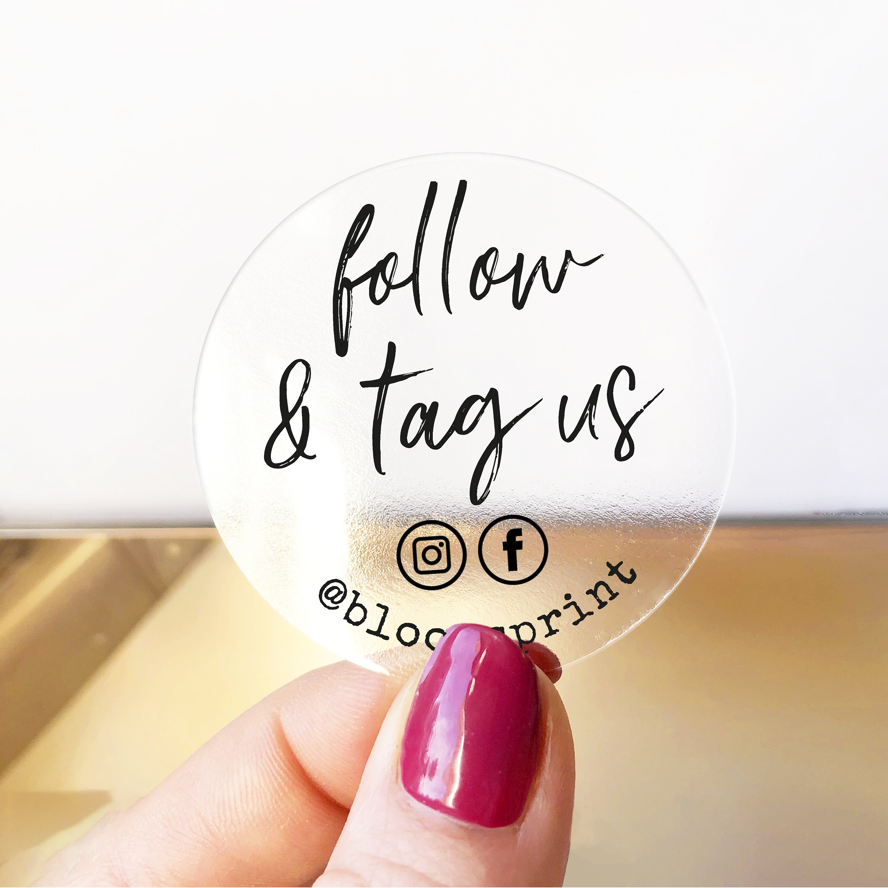 Personalized Etsy Logo Sticker Sheet