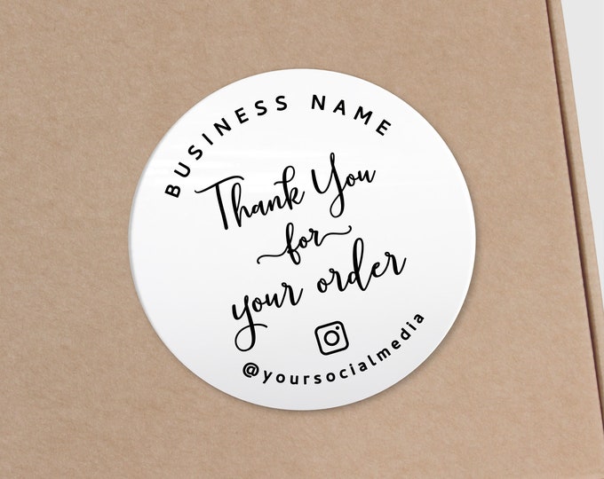 Small business thank you packaging product stickers labels, Social media stickers, Envelope stickers custom, Gold foil stickers