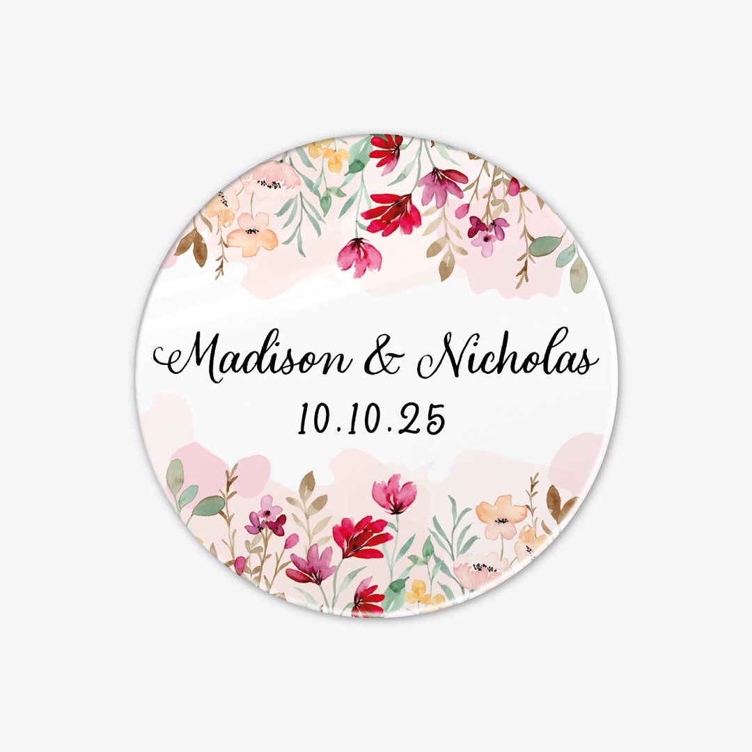 Thank You Wedding Reception Stickers, With Love Custom Wedding Favor L –  Sticker Art Designs