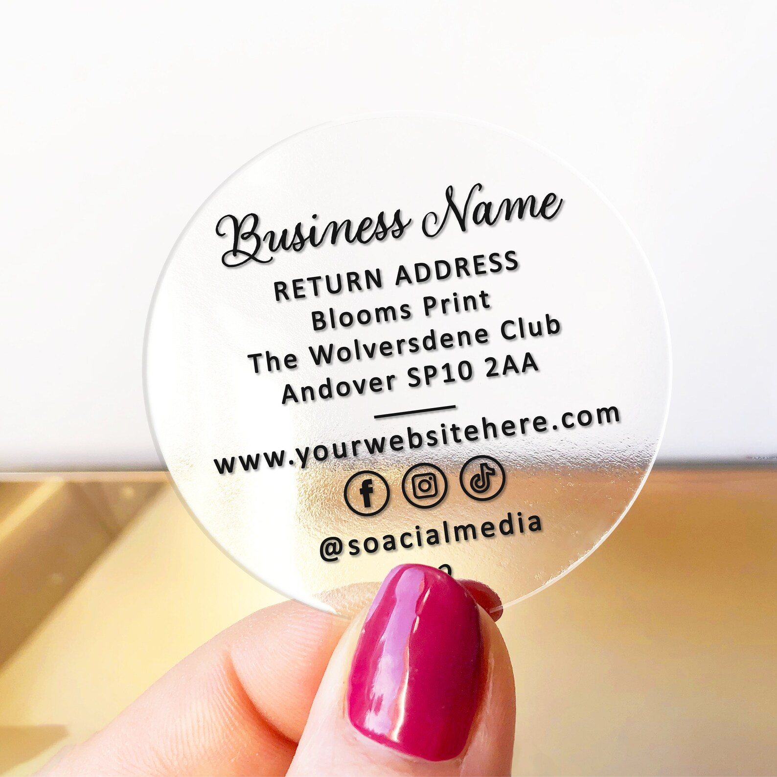 Custom Stickers Decal Name Sticker Labels Sheet, Round Packaging ...