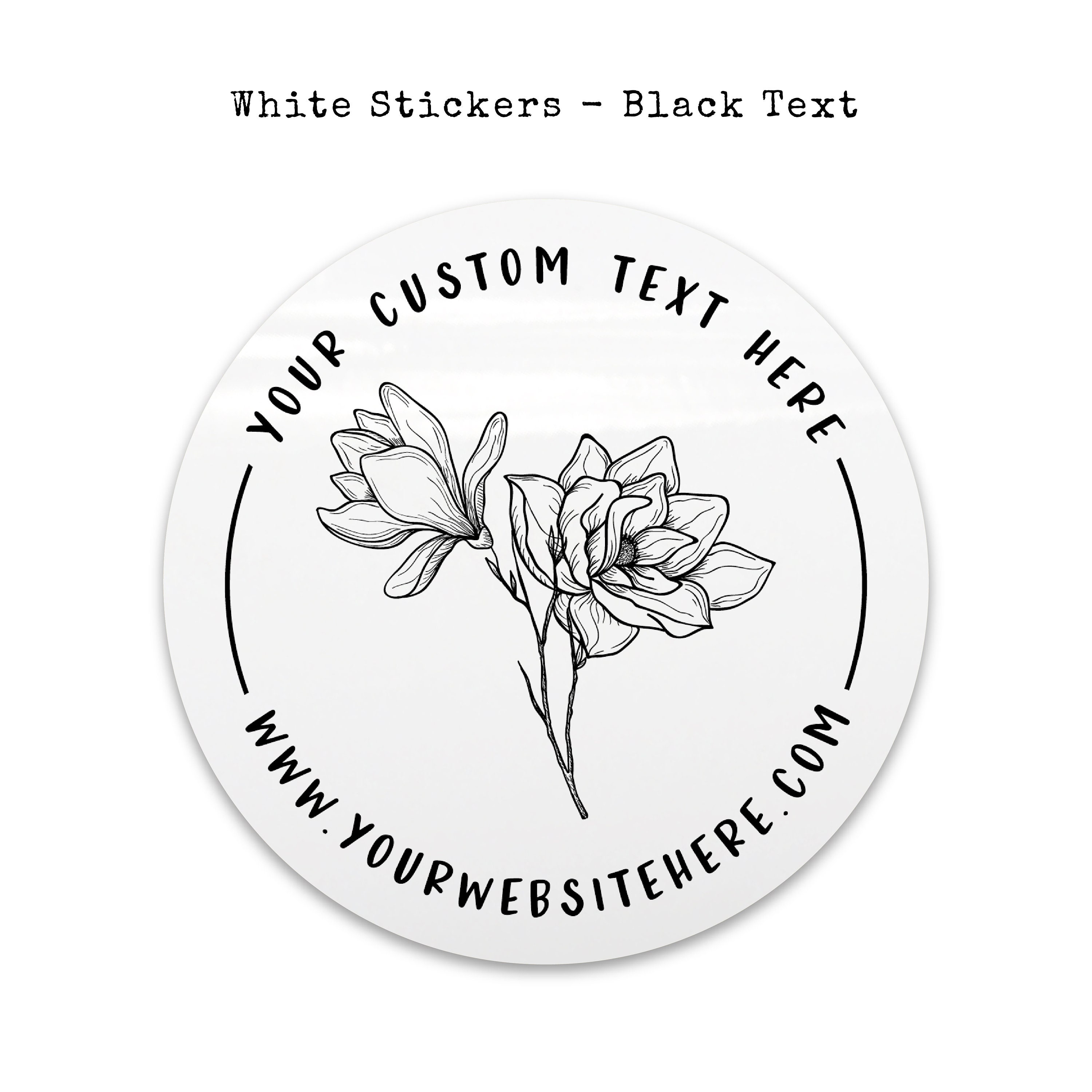 Custom printed logo labels