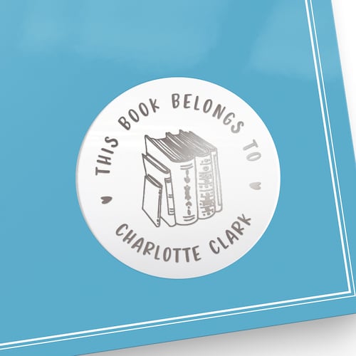Personalized Book Plate Stickers Custom for the Library of - Etsy