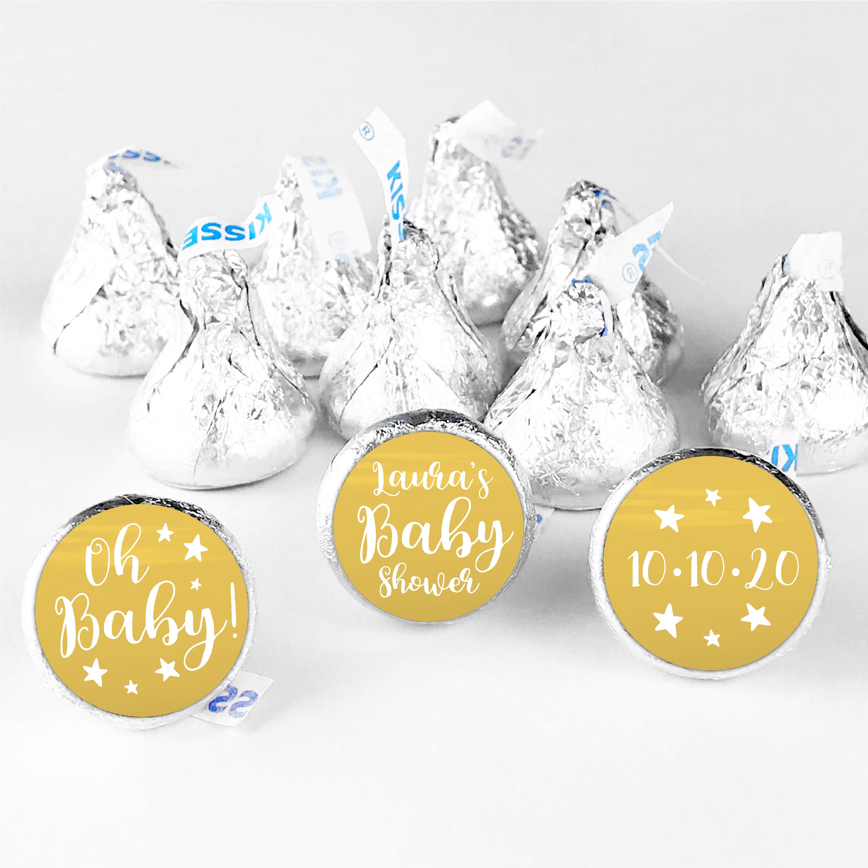 Hershey Kiss Stickers For Baby Shower Favors Hershey Kiss Labels