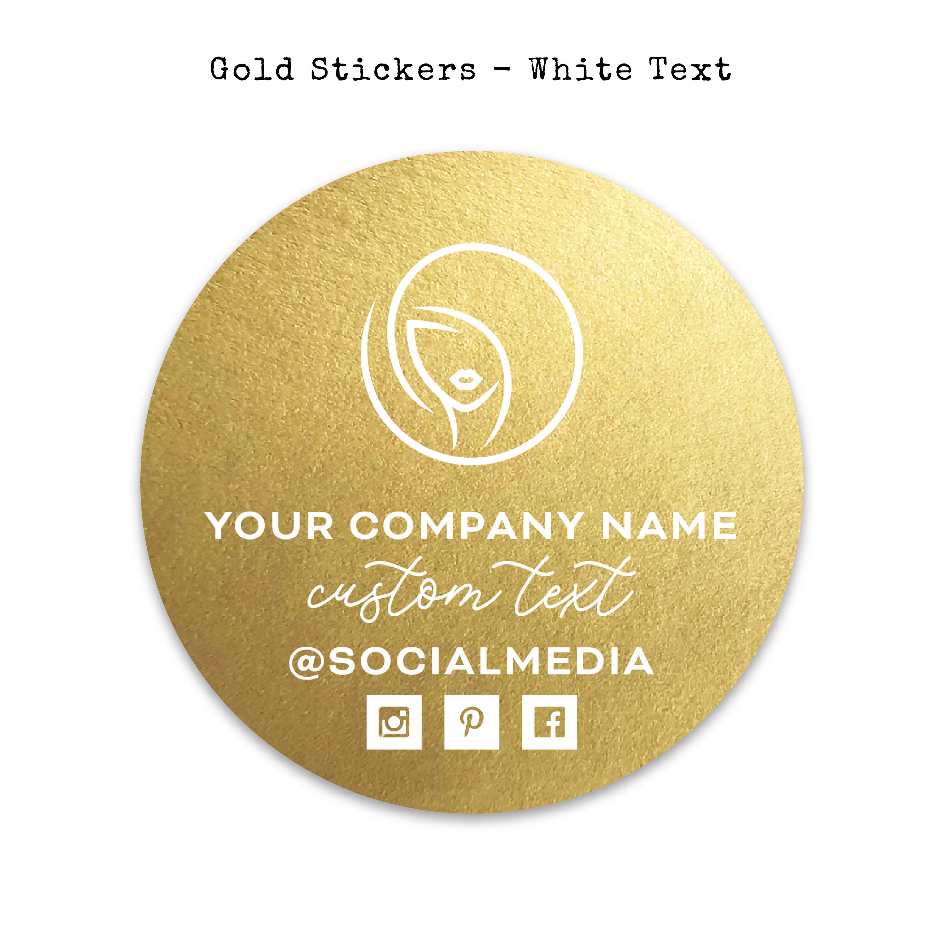 Custom Product Label Stickers, Personalized Business Labels, Logo Sticker Sheet, Round Packaging ...