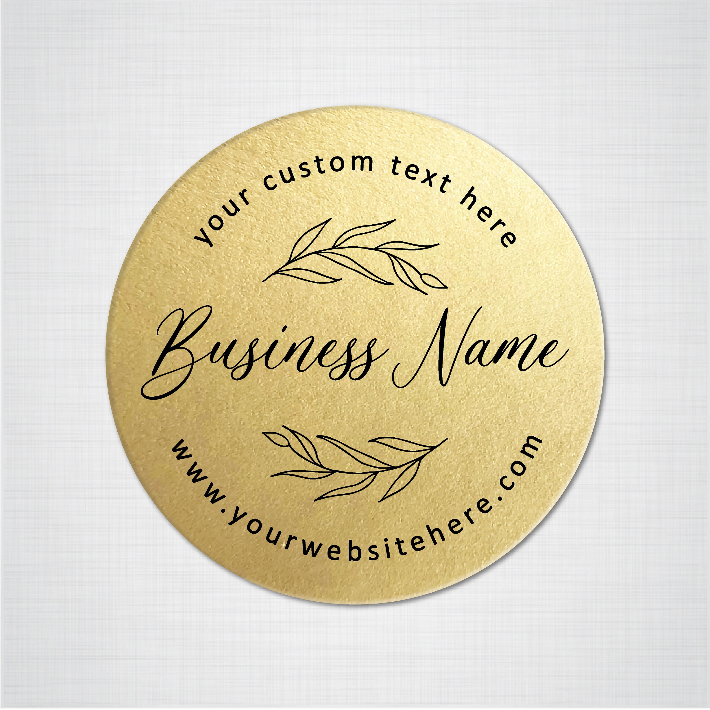 Custom Product Label Stickers, Personalized Business Labels, Logo Sticker Sheet, Round Packaging ...
