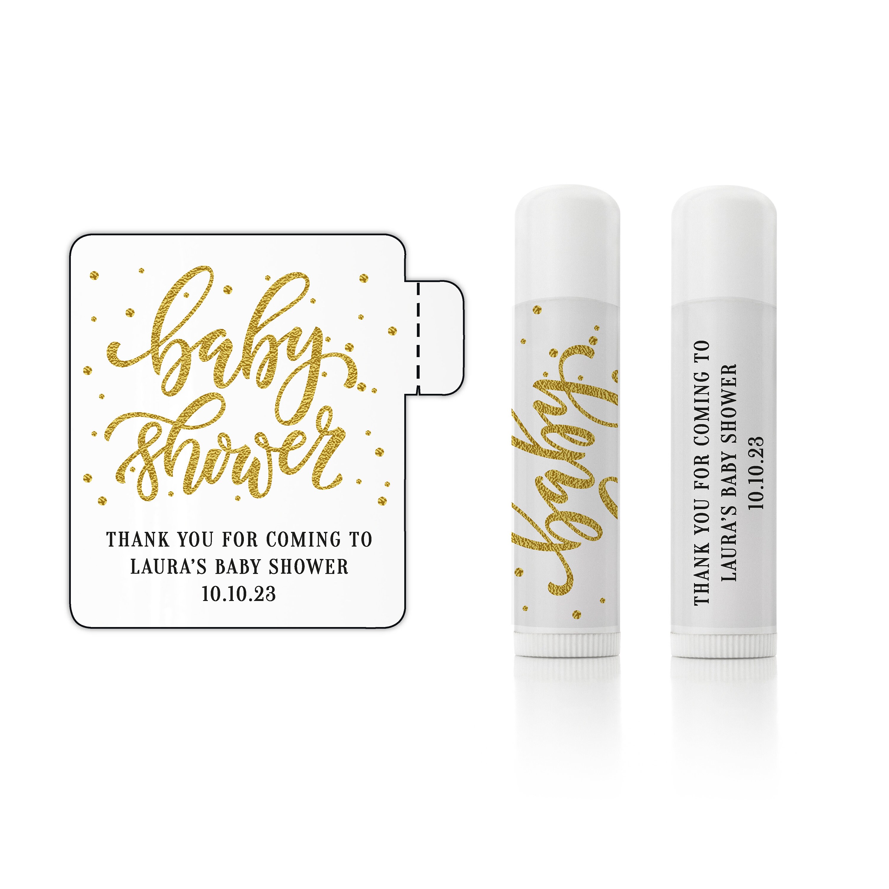 Custom lip gloss balm waterproof stickers labels wedding favor sticker sheet, Personalized sticker sheet - 12 Stickers Per Sheet