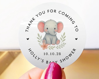 Ronde babyshower goudfoliestickers, babyshower naamkaartjes, douchestickers voor gunsten, babyshower sticker veel, aangepaste etiketten voor evenementen