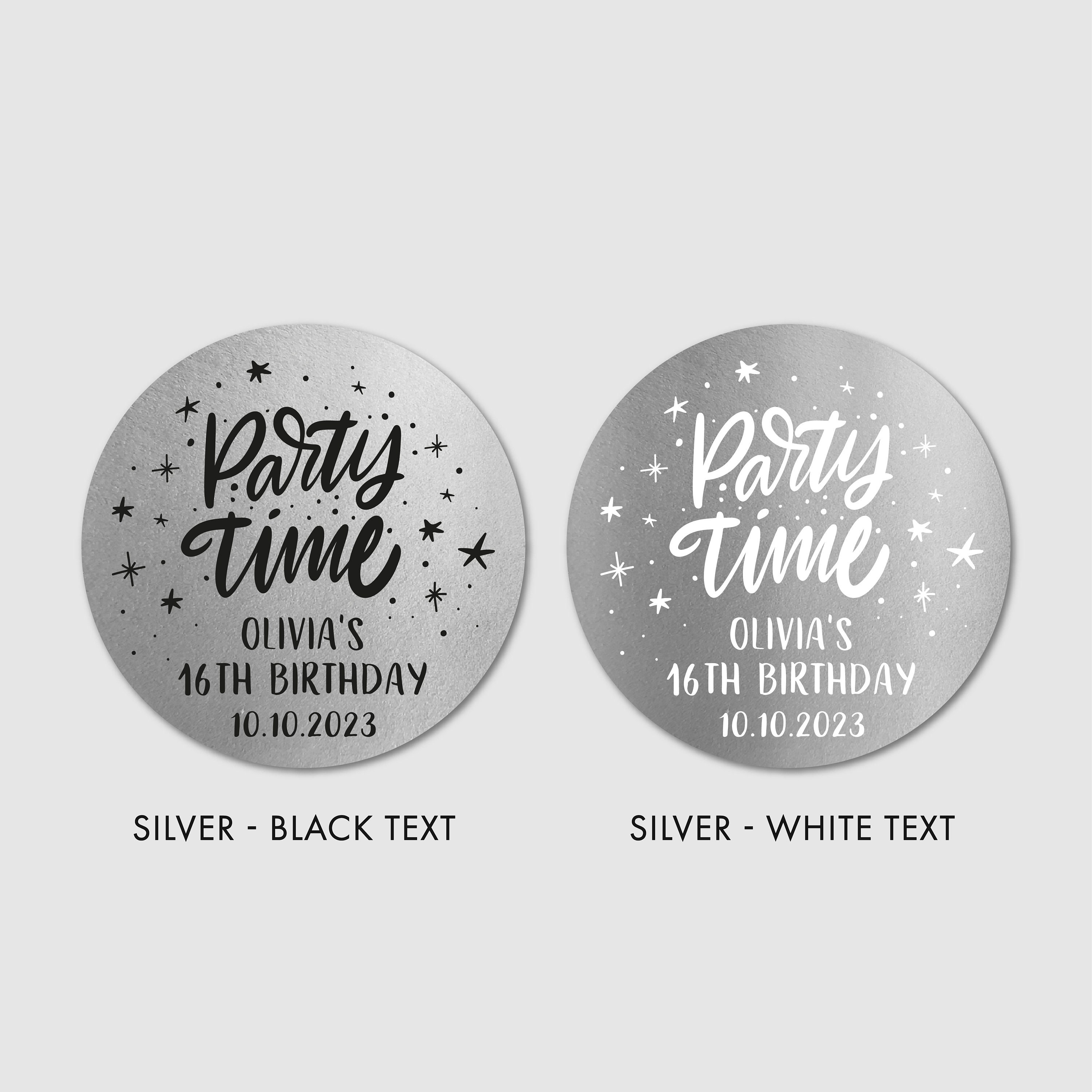 Happy Birthday Thank You Bag Clear Stickers Sheet Etsy