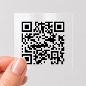 Stickers QR Code personnalisés - Étiquettes personnalisées pour l'emballage de mariages et de branding
