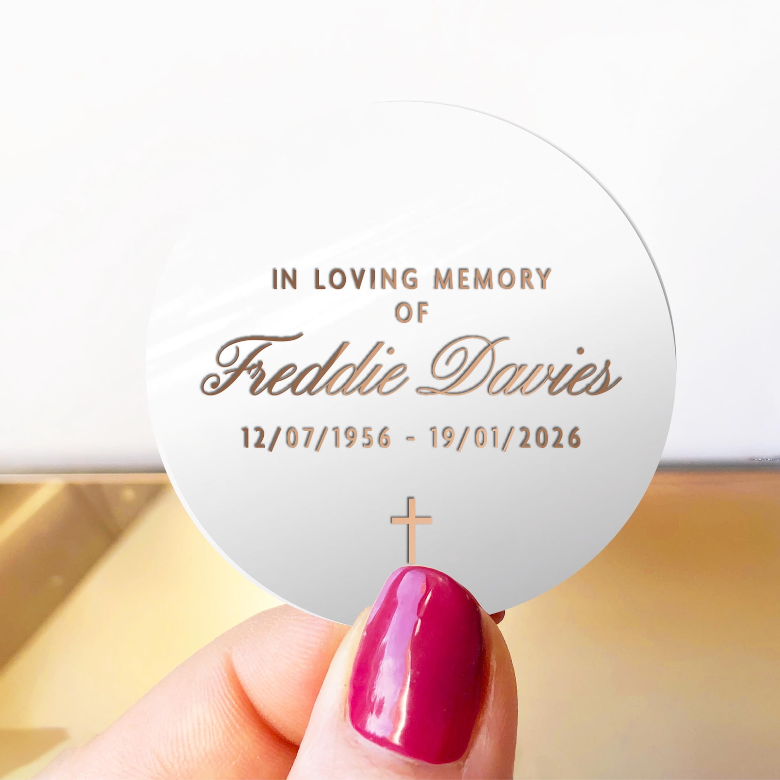 Funeral Sticker Cd R File Gold Foil Funeral Stickers Personalised, Silver Foil Memorial Sticker ...