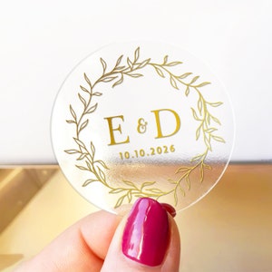 Custom wedding stickers labels for wedding favors, Wedding thank you stickers, Personalised sticker, Party favor stickers