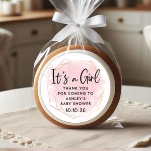 It&#39;s A Girl Baby Shower Stickers, Cute Baby Shower Tags, Baby Shower Favor Stickers, Baby Girl Favor Labels, Sweet Girl Baby Stickers