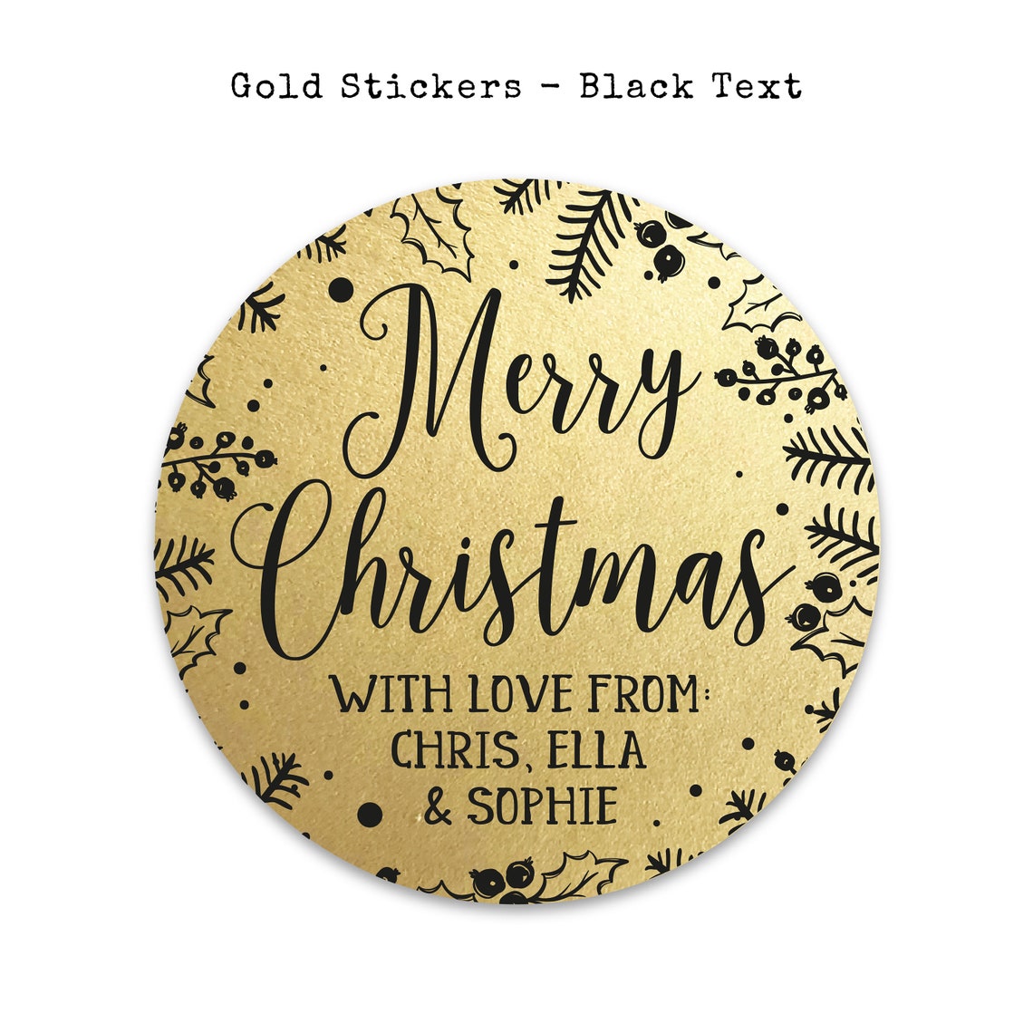 Christmas Gift Name Tags Stickers from Santa Wrapping Ideas | Etsy