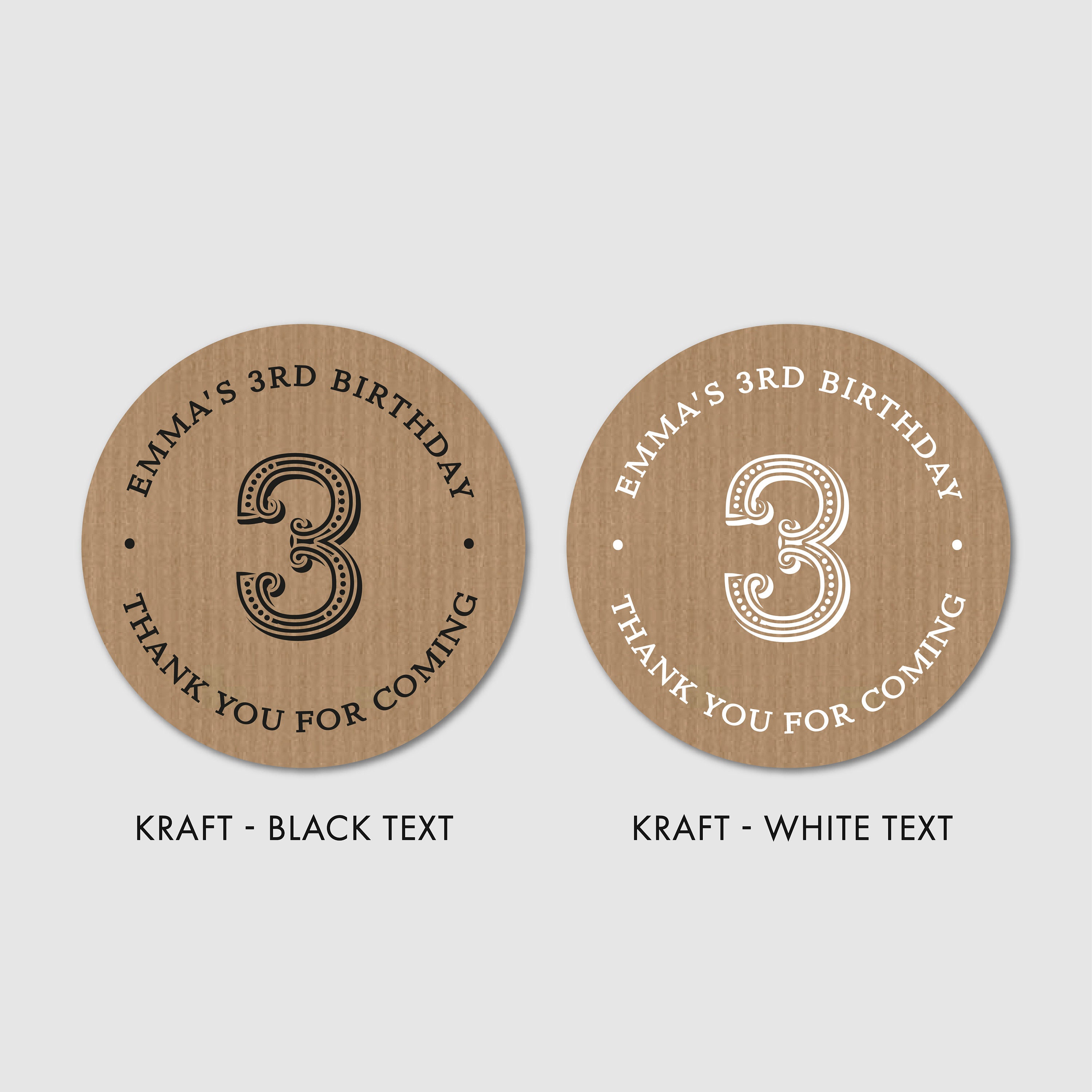 Happy Birthday Thank You Bag Clear Stickers Sheet Etsy UK