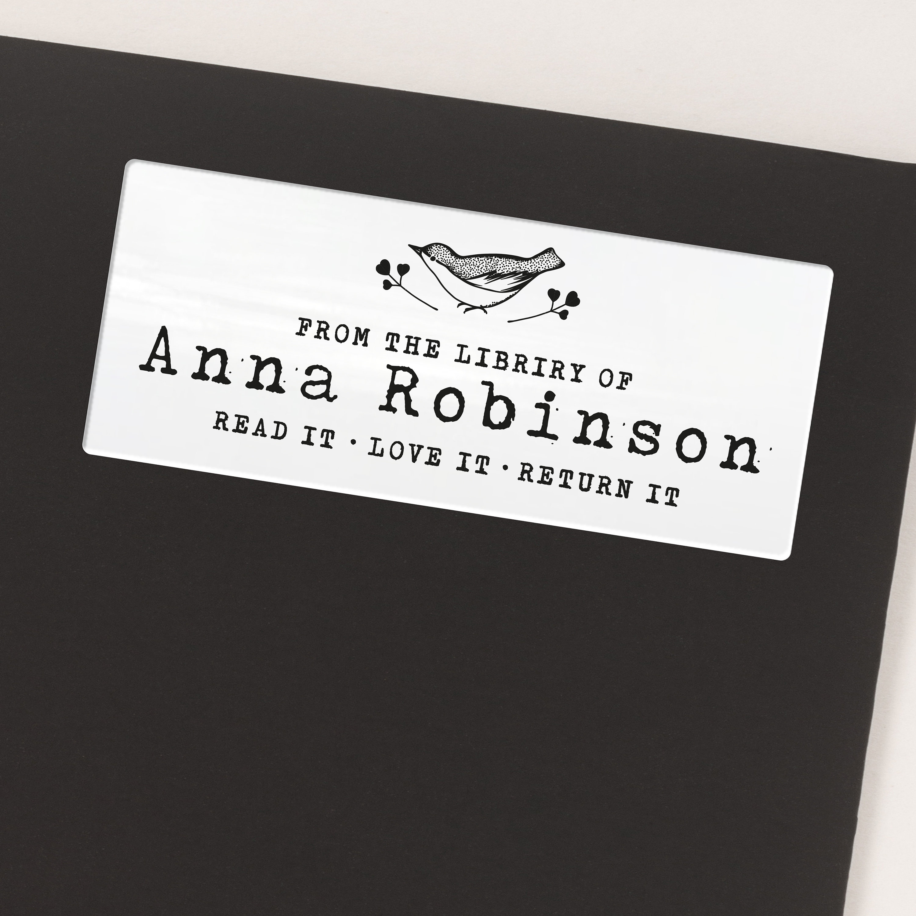 Personalized book accessories name sticker labels sheet pack Etsy