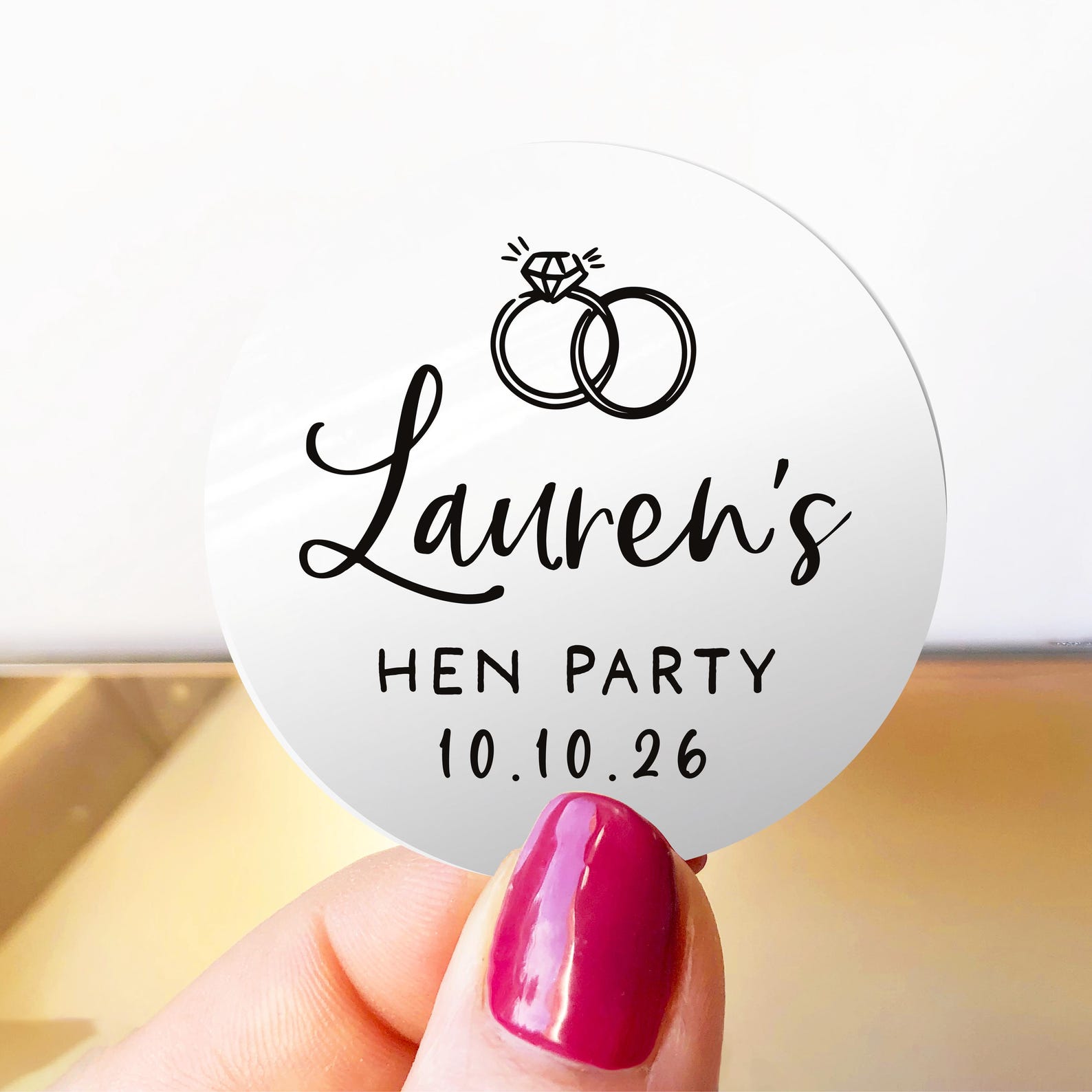 Hen Party Favor Stickers, Bridal Celebration Stickers, Hen Party ...